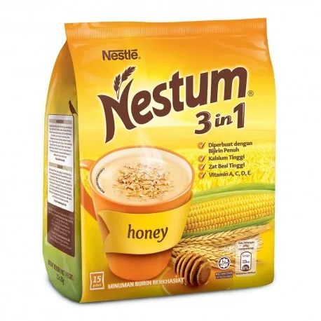 3 в 1 Семья хлопьев для мгновенного завтрака NestleNestum 15x28 г