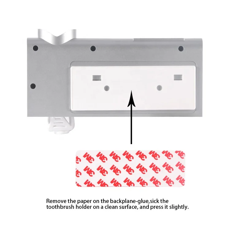 Disinfection 99.99% Sterilization Rateportable UV Toothbrush Sterilizer With Toothpaste Squeezer Holder