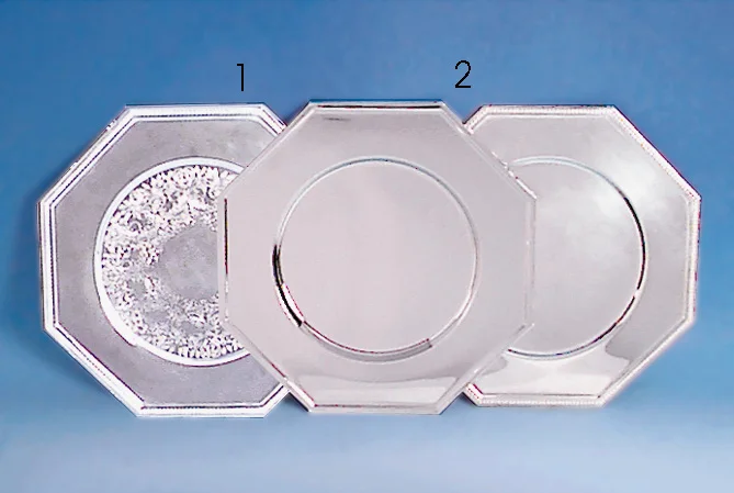 Engraved Presentation Tray Platter Plate Silver Round Lipped Trophy Award Presentation Tray Awards