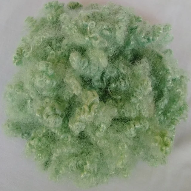 15D HCNS Green Polyester Staple Fiber A Grade Vikohasan Manufacturer and synthetic fiber and GRS recycled polyester fibre