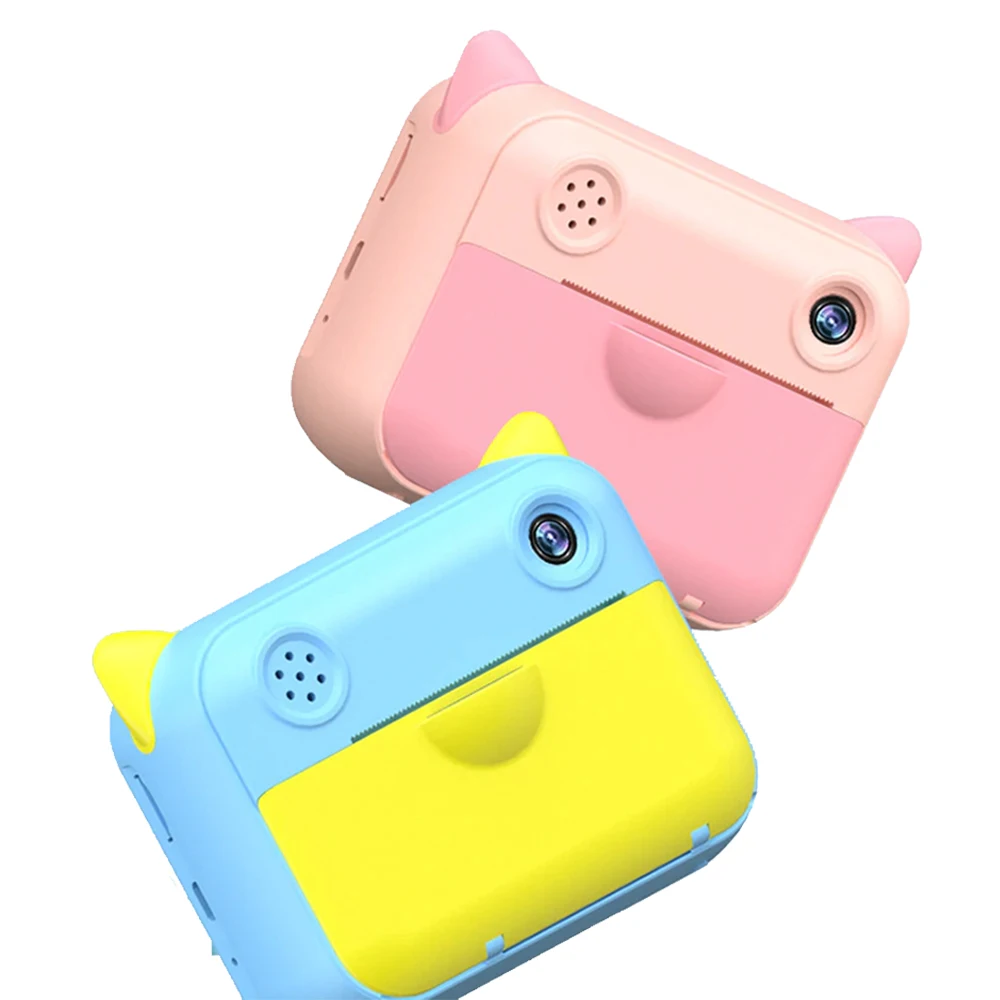Dropshipping mini camera children  Instant print camera 1080p photo paper toys
