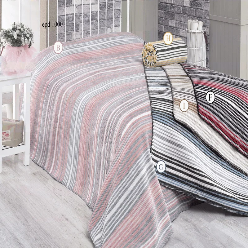 High Quality Super Soft Coral Fleece Blanket Wool Blend Blanket for Hotel Home Hospital Travel