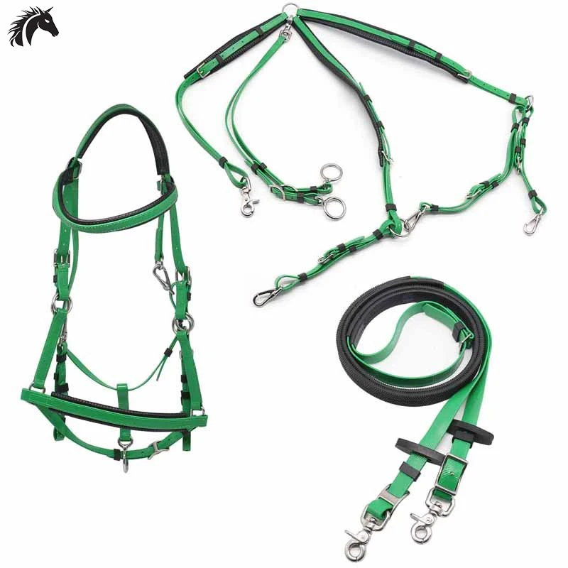 Full Set Endurance Bridle Halter, Endurance Saddle Horse Bridle Halter Rein And Martingale