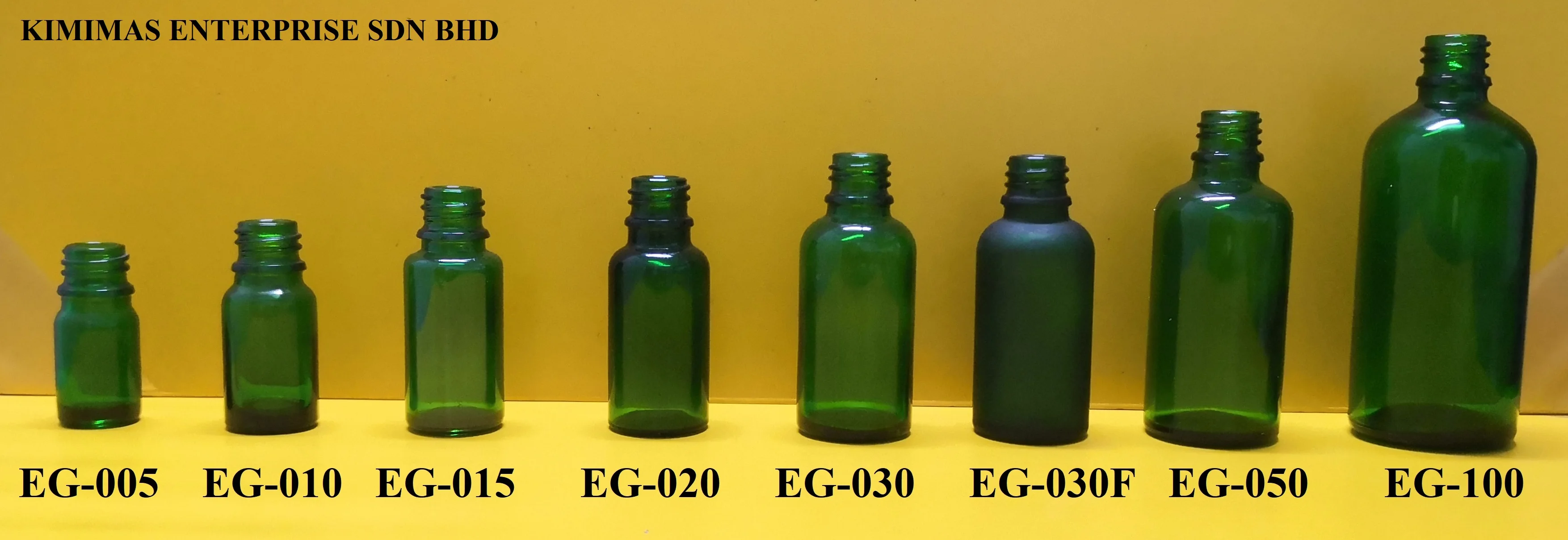GREEN ESSENTIAL OIL GLASS BOTTLE (EG)