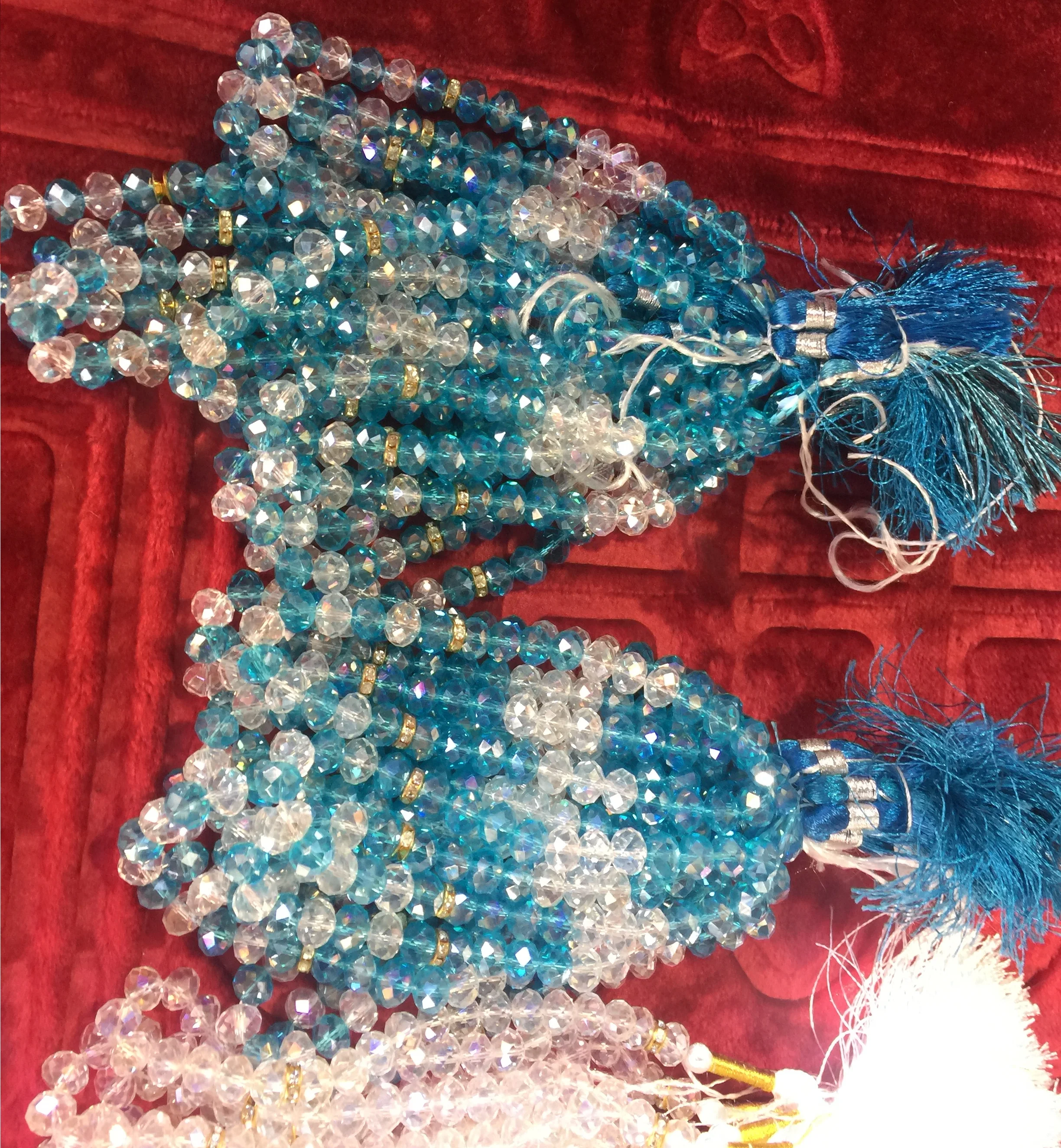 Crystal Muslim tasbih prayer beads Islamic bead tasbeeh