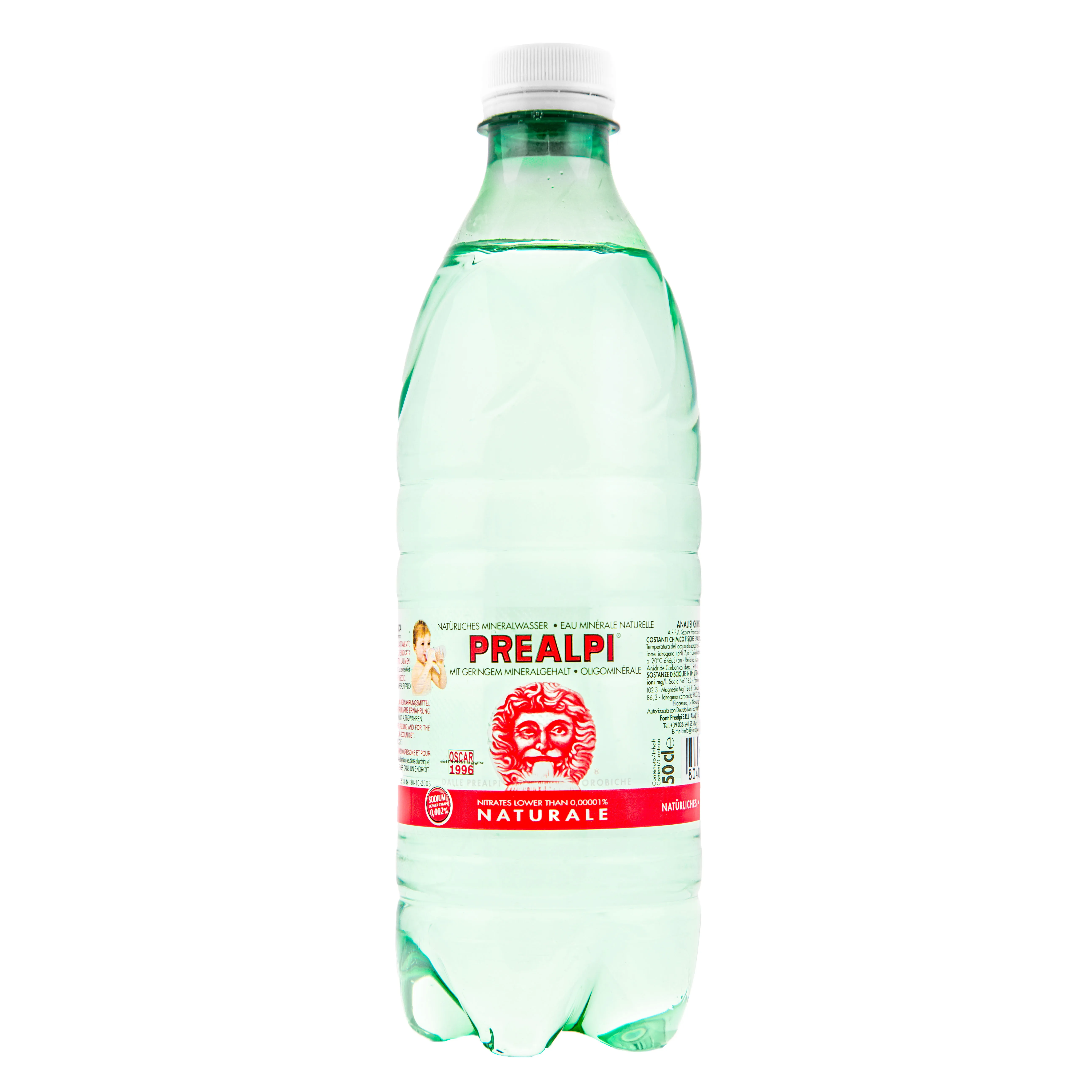 Made in Italy cl. 50 Fonti Prealpi plastic PET bottle STILL  water natural mineral water