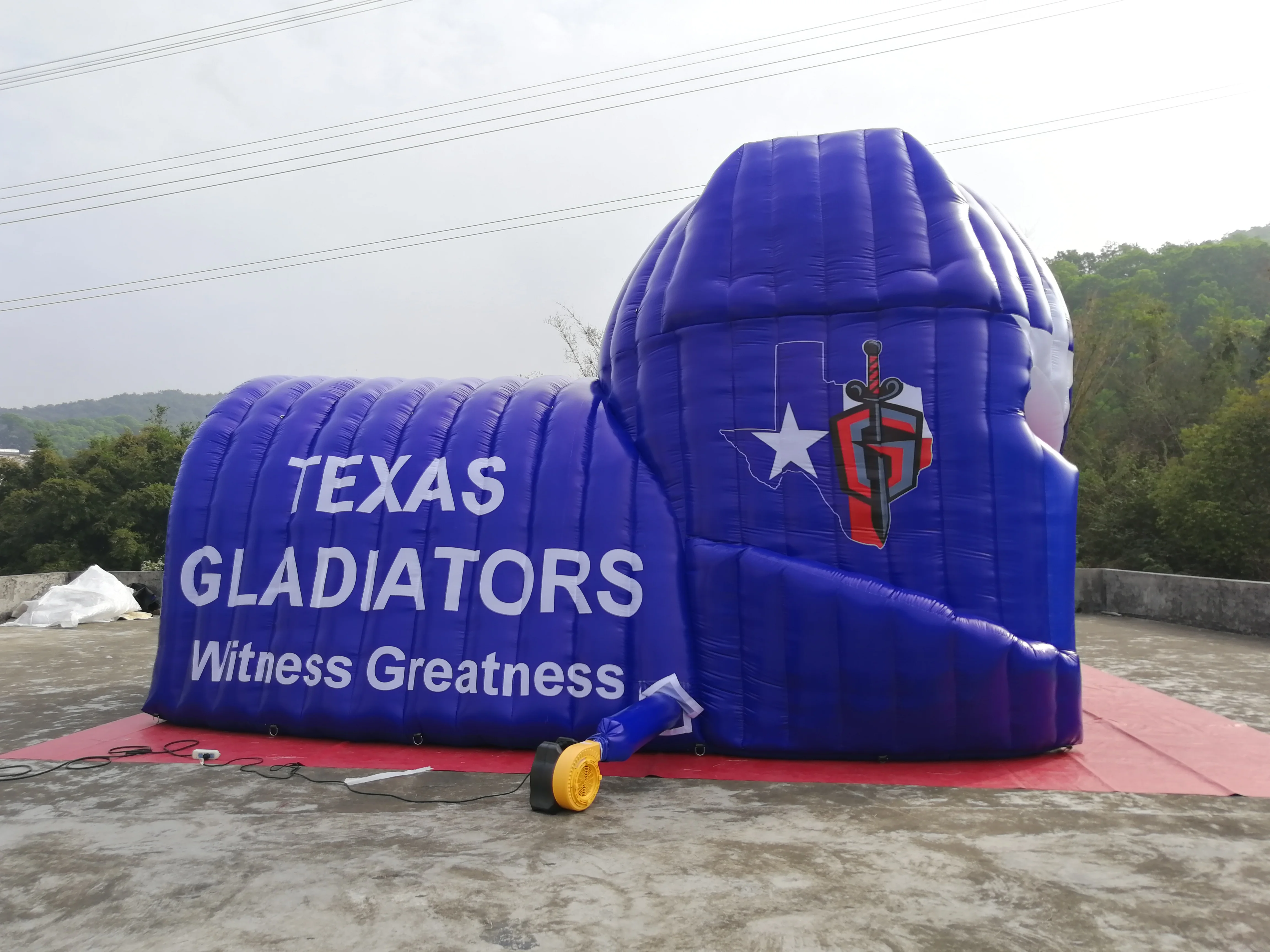 Inflating Tunnels Team Sports Tunnels Customized Logo Printing Custom Size Accepted Advertisement PVC Oxford Fabric 10 Sets PK