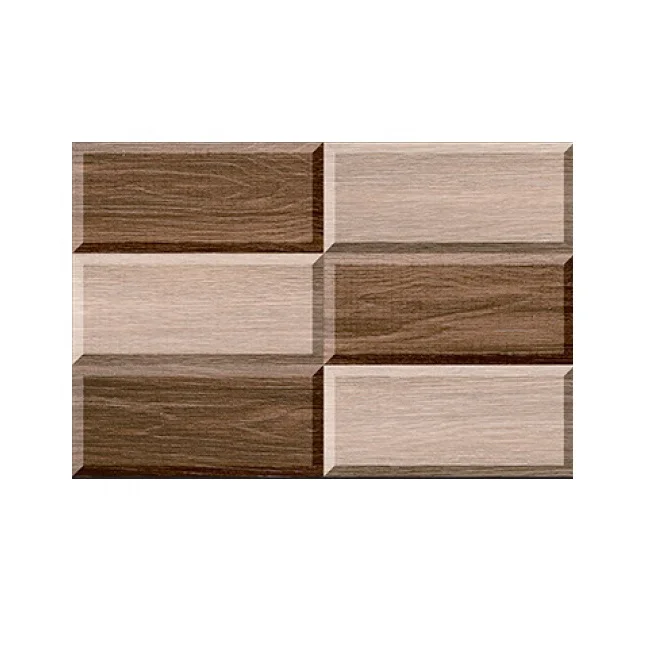 Brick look high gloss Ceramic Wall Floor Digital Glossy types Vitrified Porcelain digital Tile for villa office from Morbi