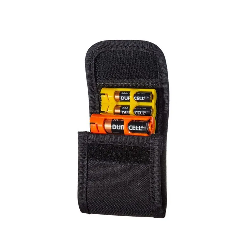 Storacell Large Pouch Caddy Black Case Battery Holder Compact Easy Dispenses Batteries Caddy with One Hand Safety