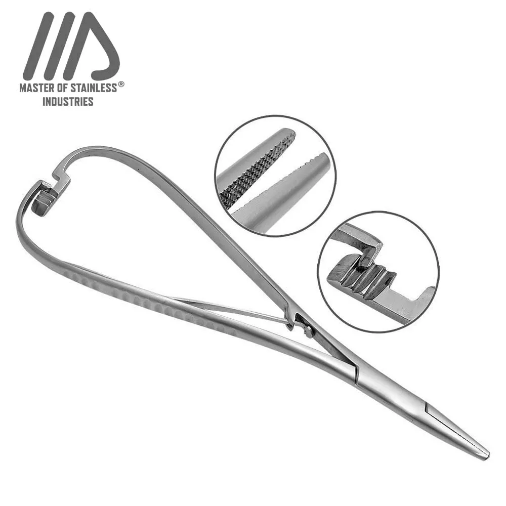 Эластичные плоскогубцы 5 дюйма держатель иглы разделитель лигатуры эластомерные Ортодонтические инструменты