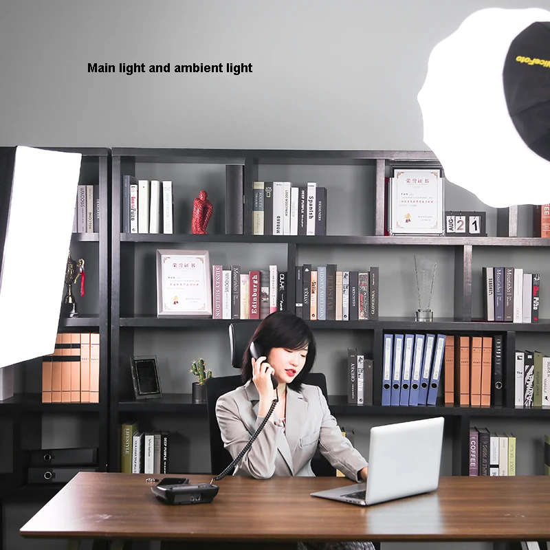 KT-HC403 NiceFoto 100W 5600K daylite COB LED Studio Film Video Light Kit For Live Stream