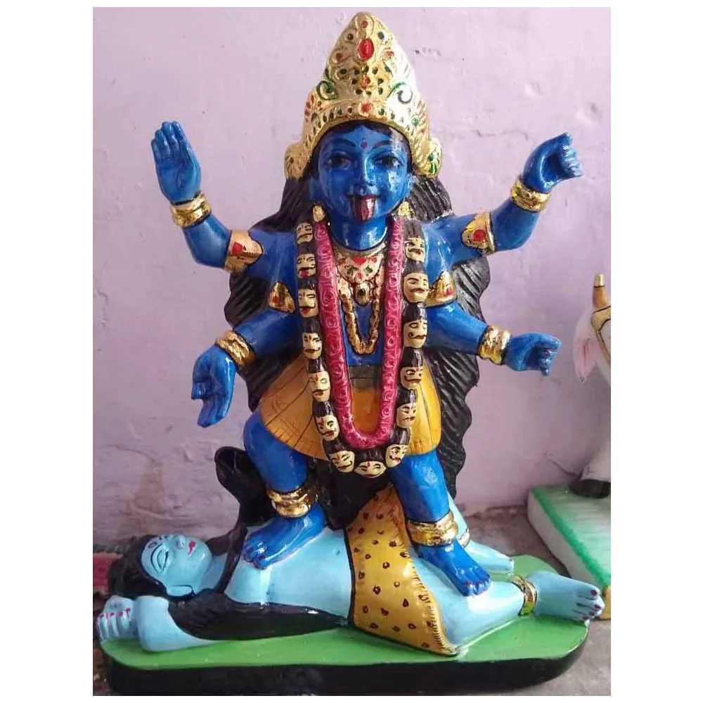 Статуэтка богини Кали МАА стоя на Shiva итальянская мраморная статуя