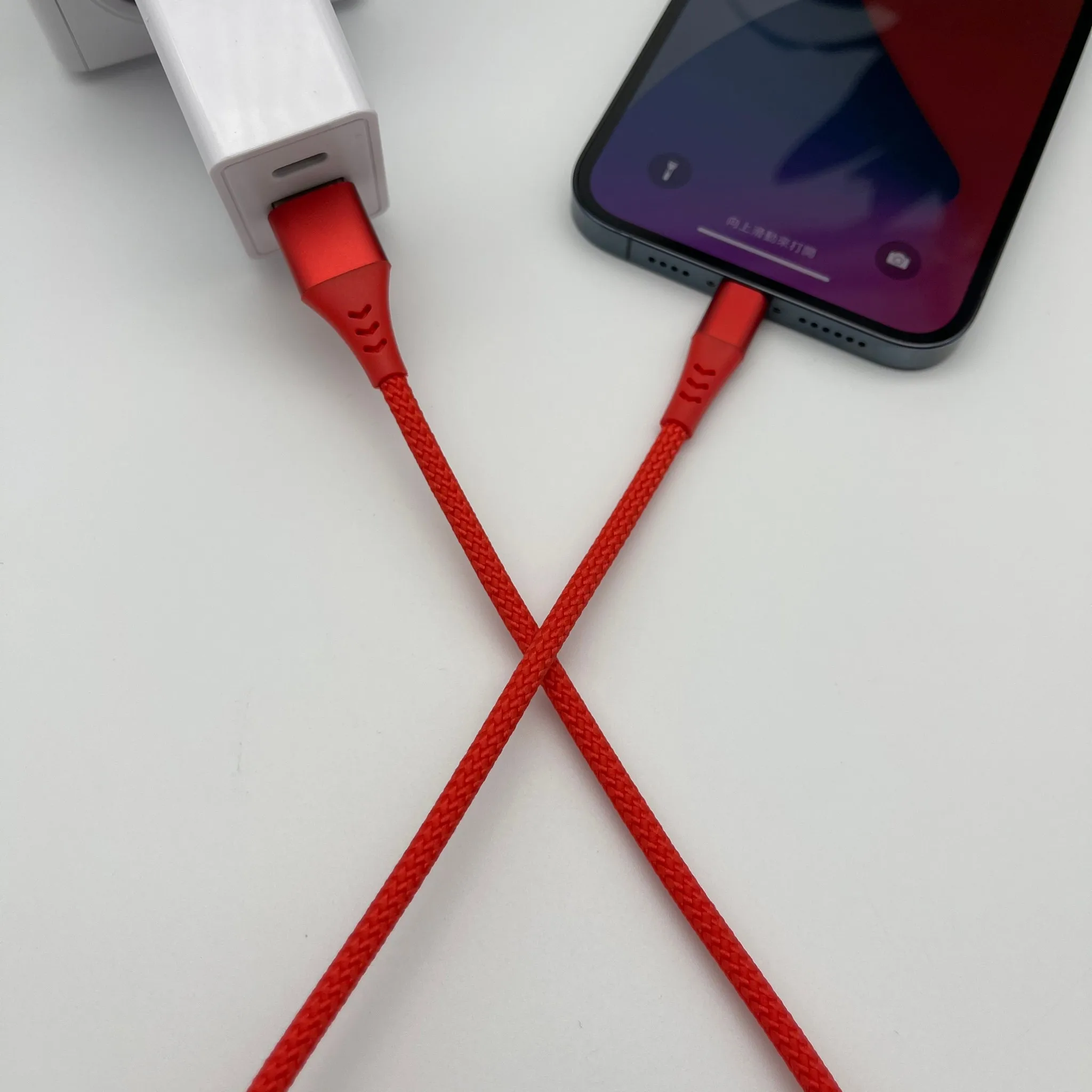 MFi certified lightning cable for iPhone 7, 8, 9, X, 11, 12, Extra Durable Braiding USB A Port