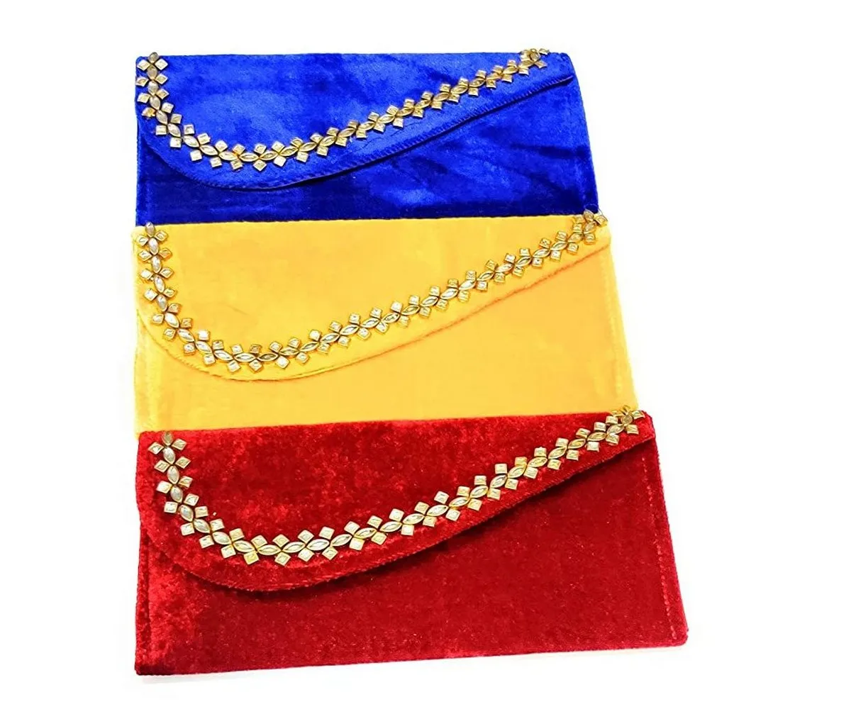 In Stock high quality Hand crafted Fabric & Tassel Festival/Gift/Currency Money handmade Envelopes perfect for all Occasions