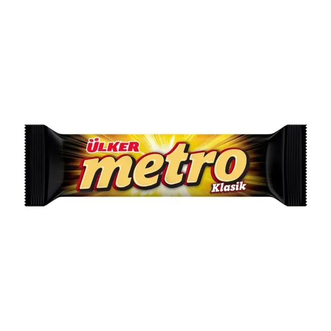 ULKER METRO MILK CHOCOLATE COVERED CARAMEL AND NOUGAT BAR 36 G CLOTTED HONEY AND CREAM AND PEANUT BAR PROTEIN BAR