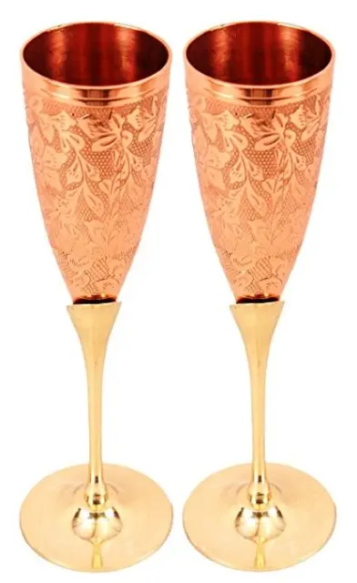 Wine Goblet High Glassware Long Stem Red Wine Glass For Bar Restaurant Home Copper and Brass plated Goblet