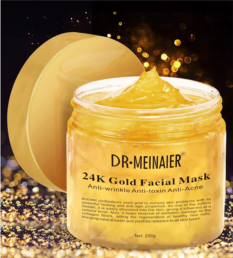 Best Selling Products Private Label Yellow Organic Bentonite Clay Facial Mask Skin Care 24K Peeling Face Mask