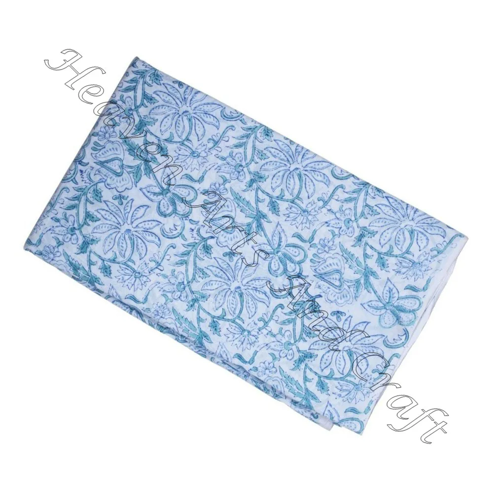 Индийская культура Rajasthani печатная Органическая хлопковая ткань красивый узор для домашнего текстиля простыня покрывало