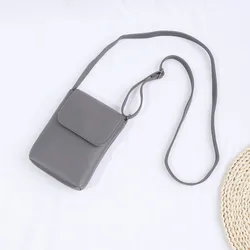 Universal Leather Cell Phone Shoulder Pocket Wallet Pouch Bag Case Mobile Phone Bag Purses