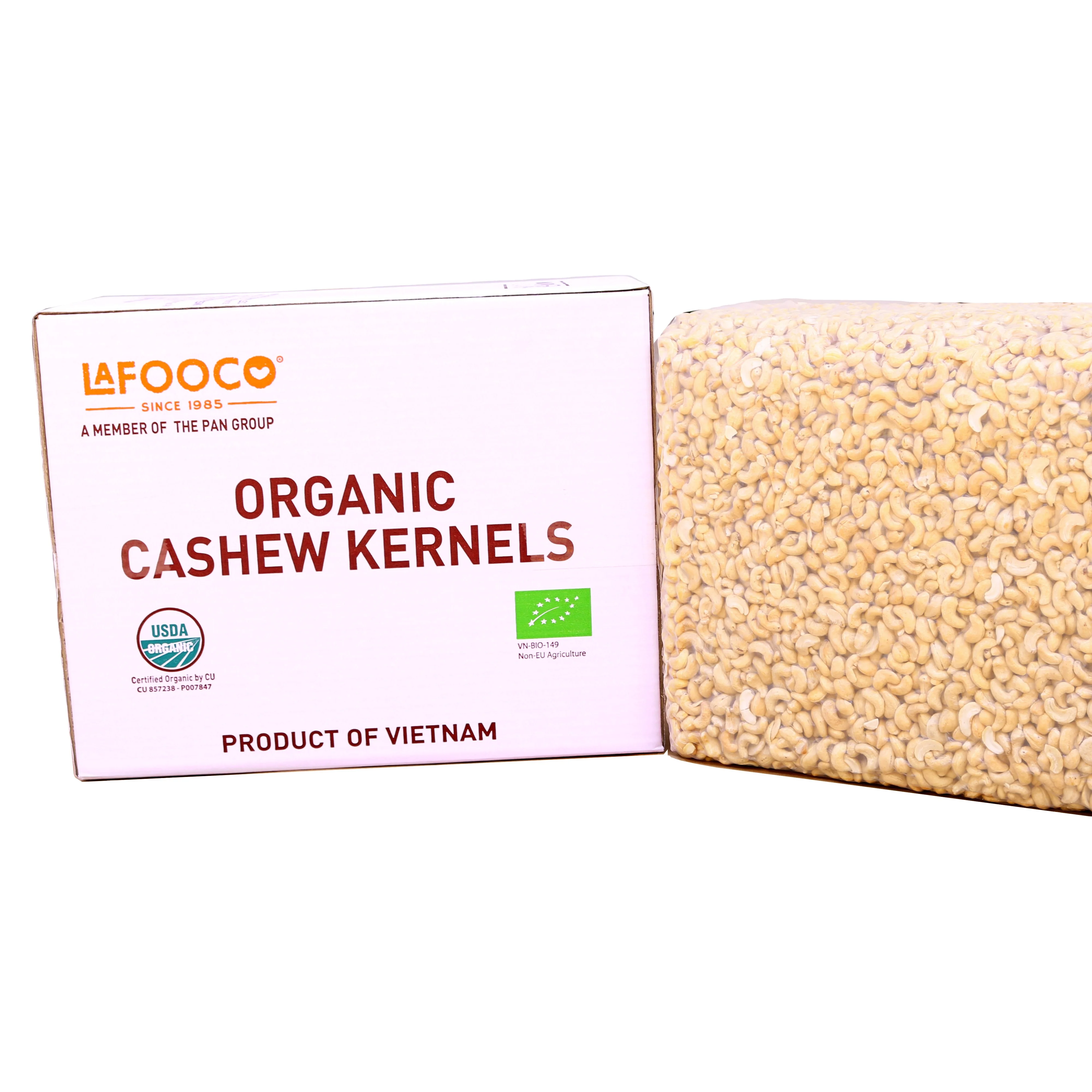 Organic W320 Vietnam Cashew Nuts Pack Bulk In Carton Natural Healthy Nutrition Net Weight 50LBS