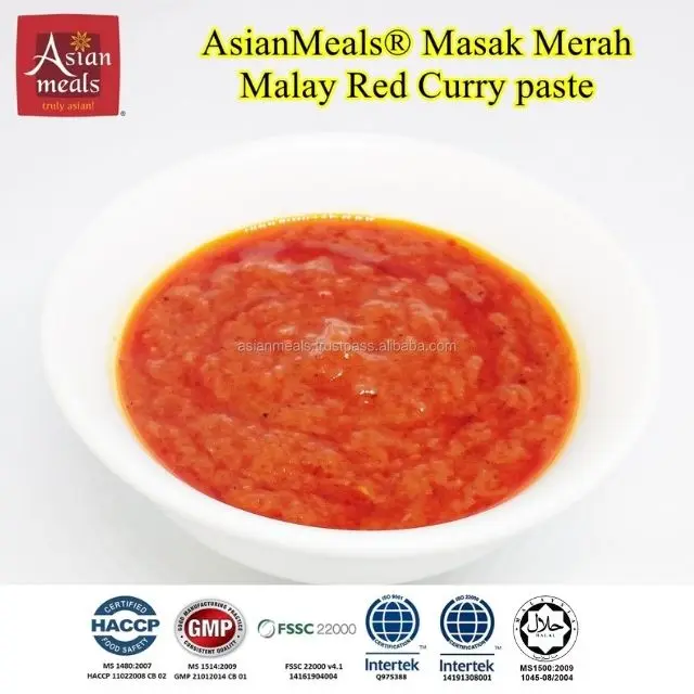 Best Selling With Halal Malaysia Brand Masak Merah Malay Red Curry Paste Spicy Flavor Quick Cook 	Famous Delicious