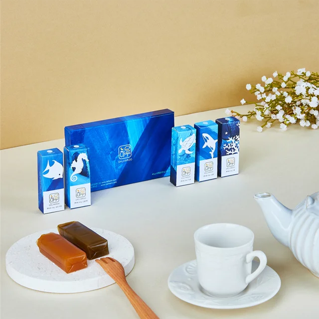 
Sweet Bean Jelly Yokan Korean Dessert Vegan Food Seaweed Extract Chocolate HACCP Additive Free Energy Bar Made of Jeju Agar 