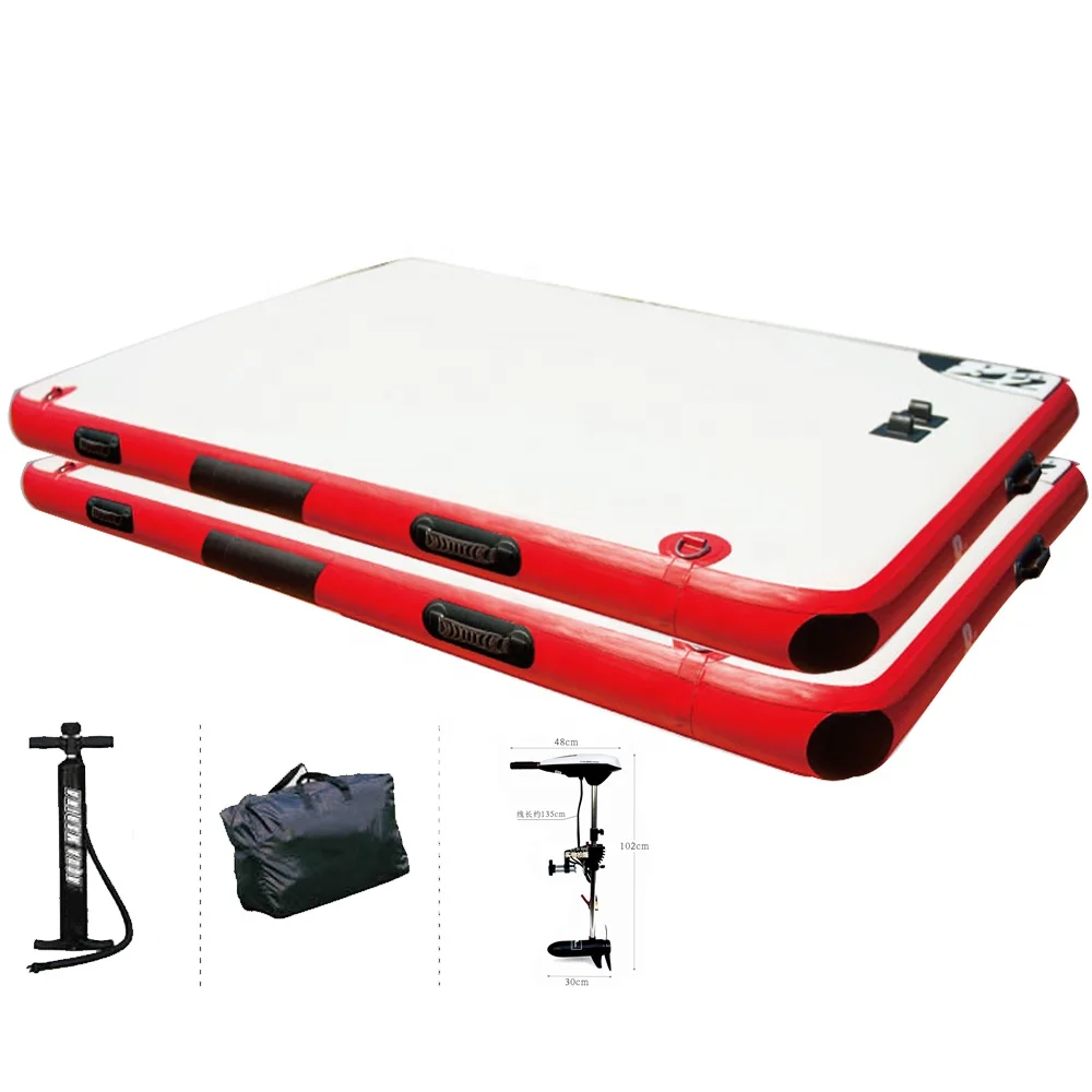 Fishing Magic Carpet Buoy Enhanced Water Floating Pontoon Swim Inflatable Fishing Floating Dock Platform for Sale