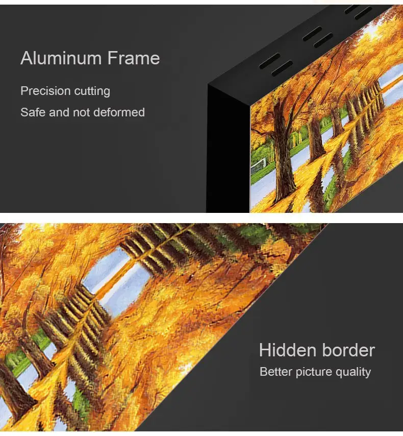 
Carbon Wall Mounted Picture Printing Aluminum Frame Crystal Infrared Panel Heater 