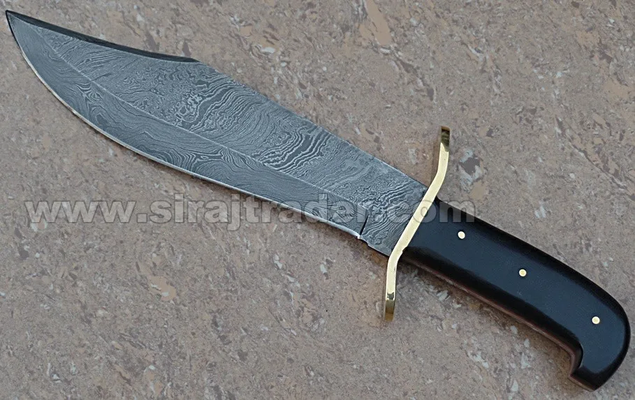 Рукоятка ножа из дамасской стали ручной работы