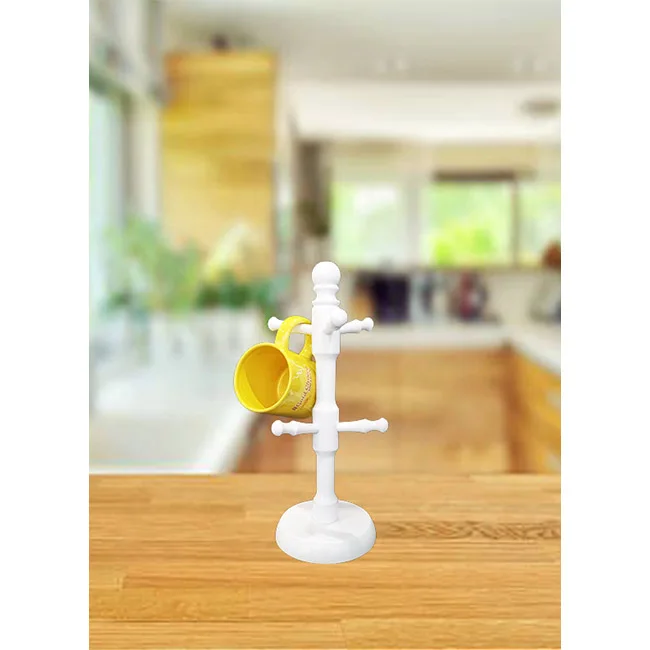 Good Quality Environmental Friendly Anti-slip Wooden Cup Holder Mug Holder Tree Suitable For Coffee,  Plastic Cup & Hanging Food