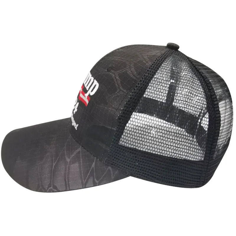 Кепка Трампа 2024 с вышивкой «назад» американская бейсболка для выборов Кепка-тракер складная козырьком