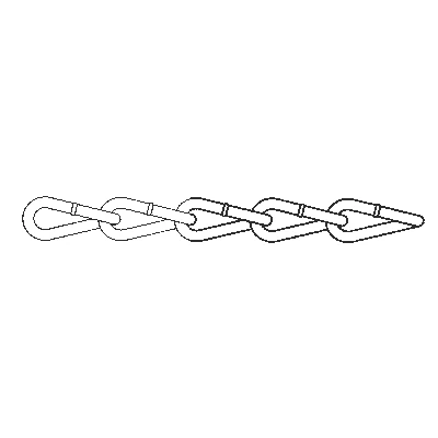 Stainless Steel NACM1990 Coil Twist Link Chain