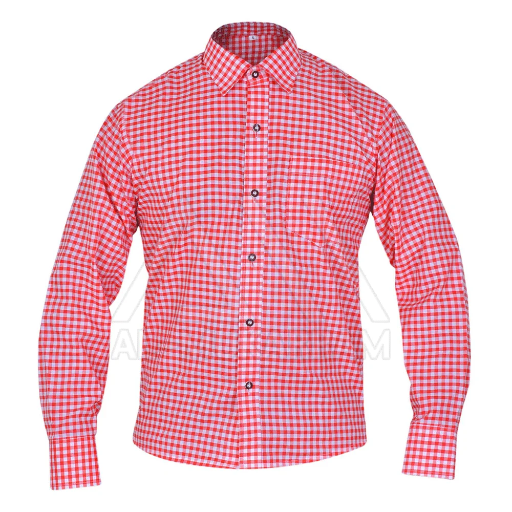 Мужская хлопковая рубашка с длинным рукавом свободного покроя