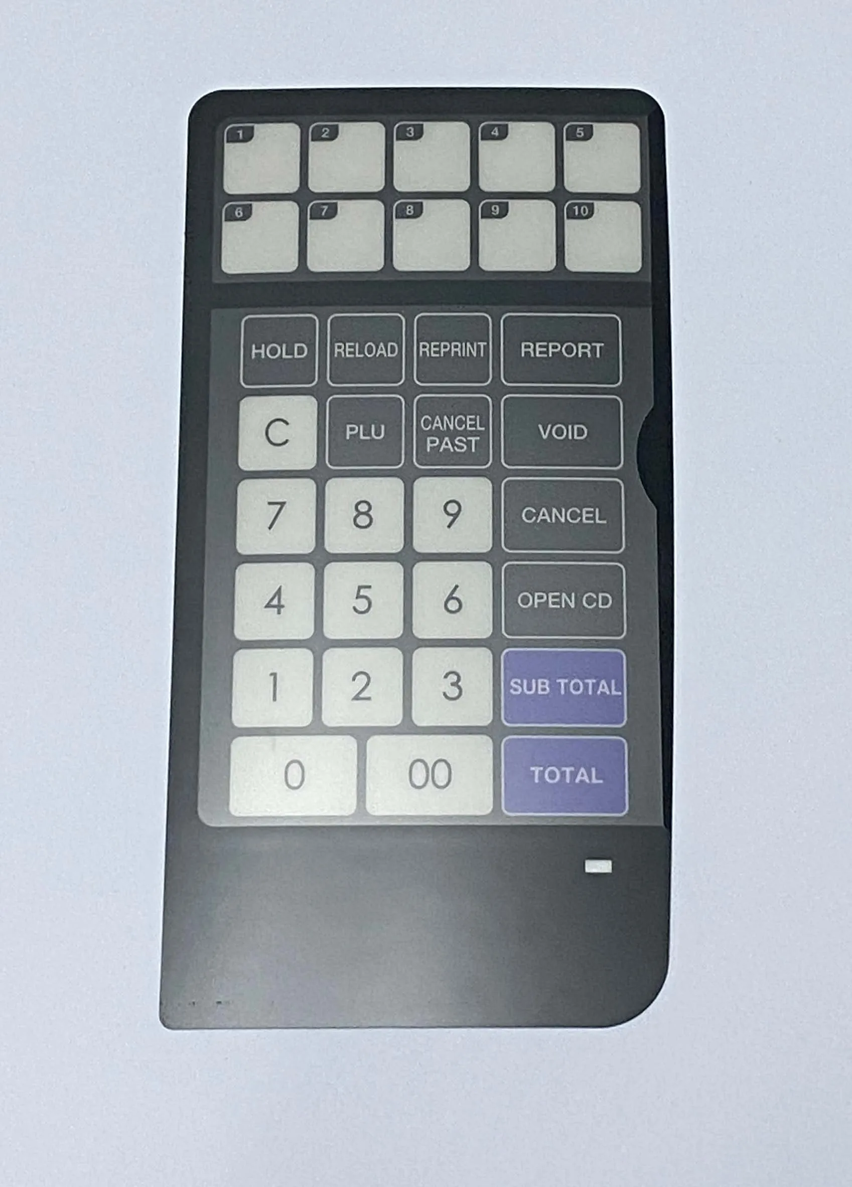 Customized Design graphic overlay from Singapore Usage Application keypad embossed buttons polycarbonate