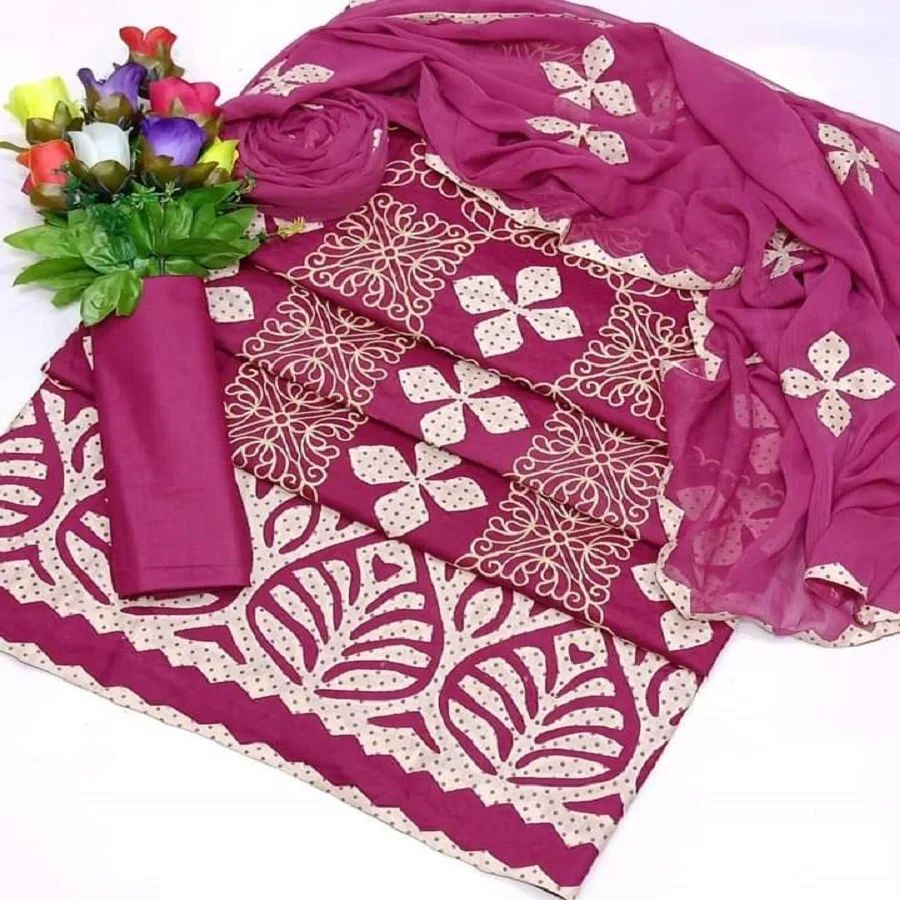 
Pakistan and Indian ladies salwar kameez Lawn 3 piece suits with heavy embroidery 