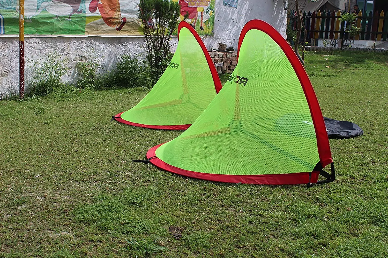  Высококачественная всплывающая цель для тренировок по футболу | Портативные футбольные цели с сумкой переноски прочной рамкой