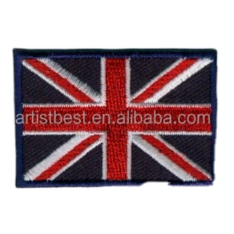 Embroidered country flag patch royal style insignia embroidery