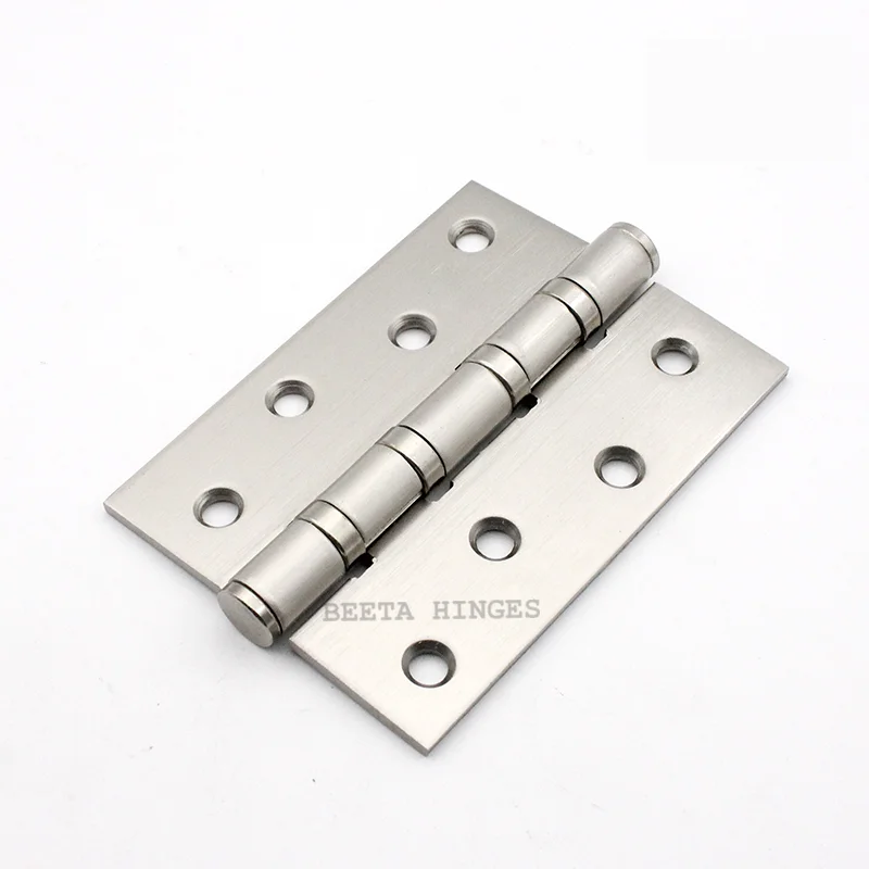 
2BB или 4BB шариковый подшипник, латунная отделка, шарнир, 4 дюйма, стальной, железный, сверхпрочный дверной шарнир для деревянной двери 2,5 мм или 3 мм 
