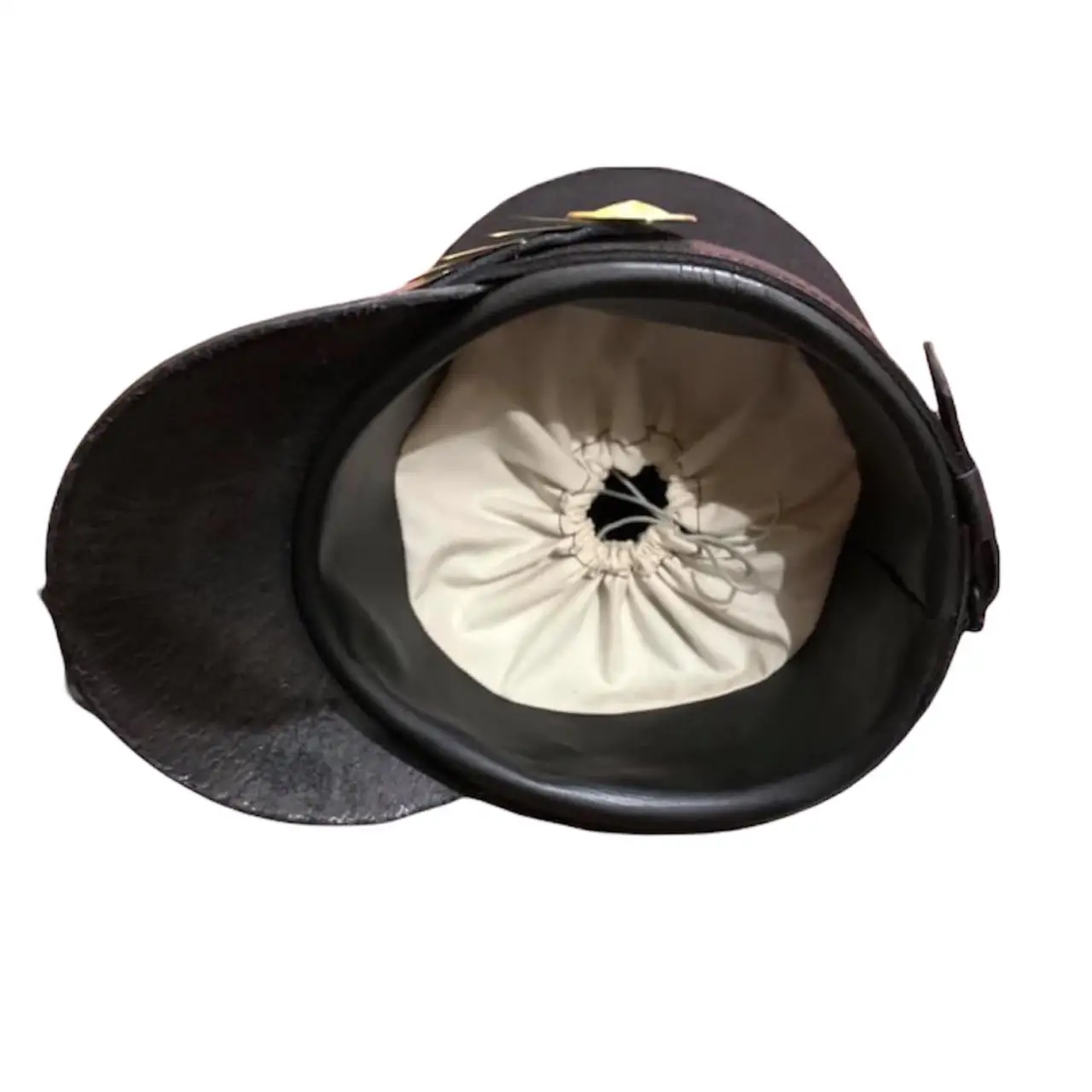 Pursian Brunswick Shako with Real Horse Hair Plume Military Officer Uniform Wool Hand Made Napoleon French Shako Hat