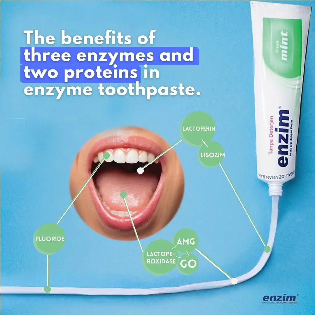  Лучшая цена зубная паста с активным ферментом и без SLS для устранения стоматита дыхания