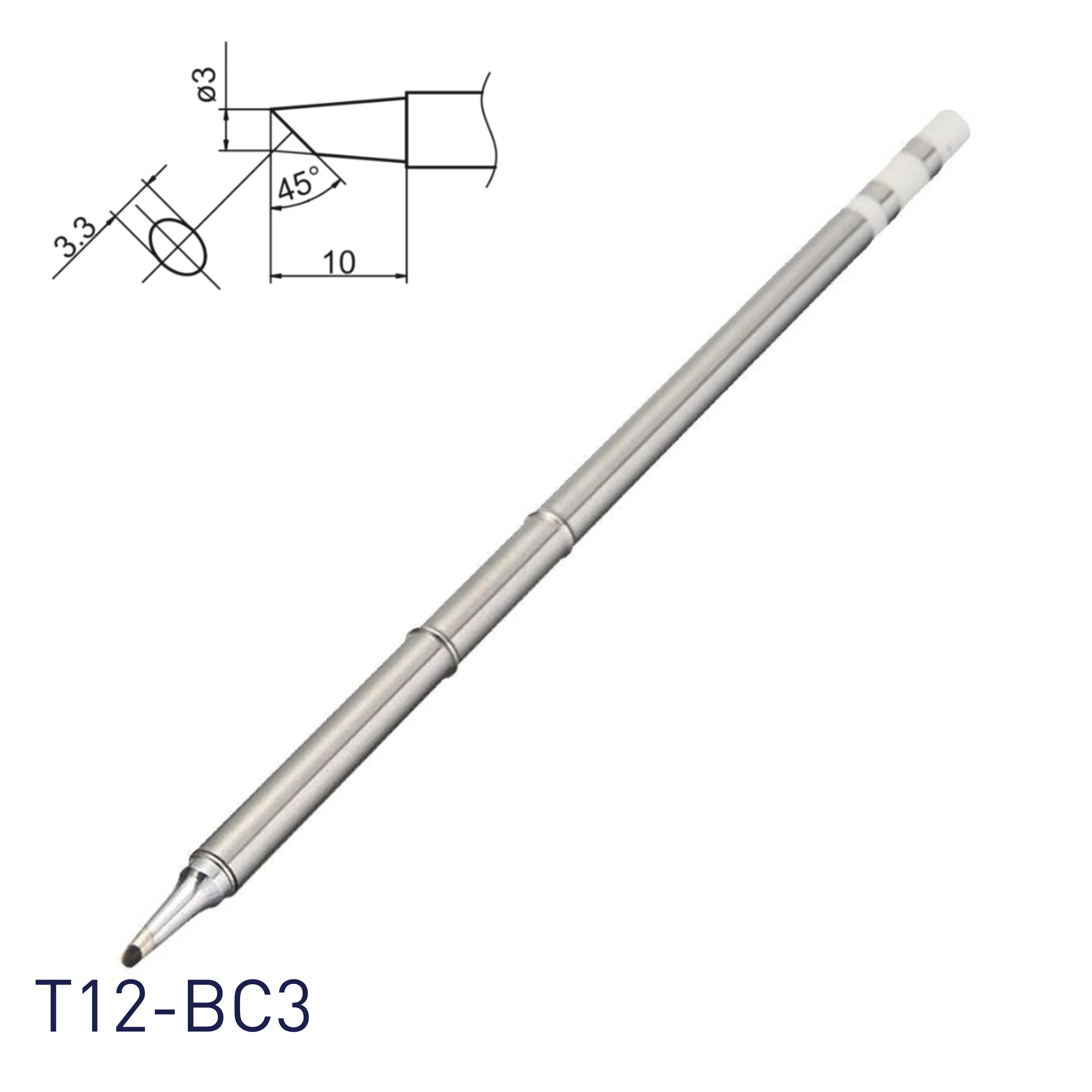 HAKKO T12-BC3 Soldering Tip for SMD Rework Station FM203 FM206 FM204 for Welding with Solder Irons FX951 FX950 FX952