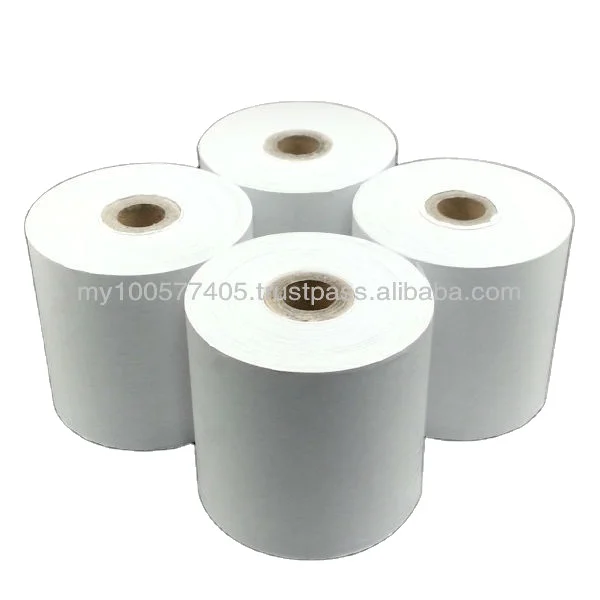 Made In Malaysia High Quality Thermal Paper Roll 80*80mm 80*70mm with paper or plastic core