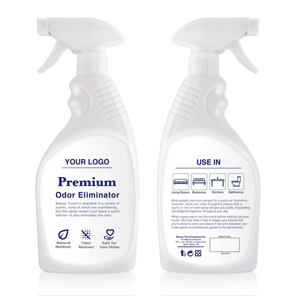 Natural Air Freshener Spray Custom Logo for Bathroom Smoke Odor 550ml