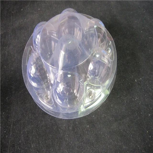 Factory manufacture recyclable blister egg packaging clear plastic PVC egg box