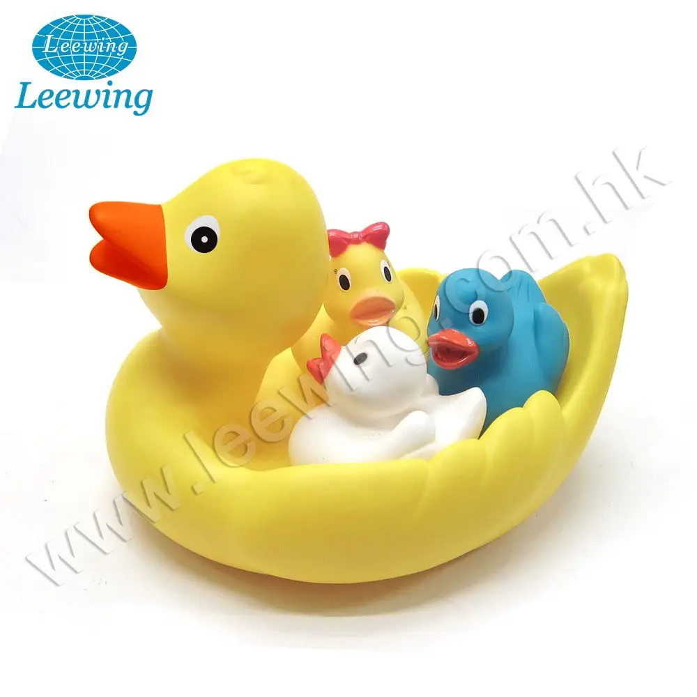 Best Selling Baby Toy Factory Price Plastic PVC Phthalate Free Vinyl Mini Bath Toy Animal Duck Frog Ladybird Pig Cow Bath Toy