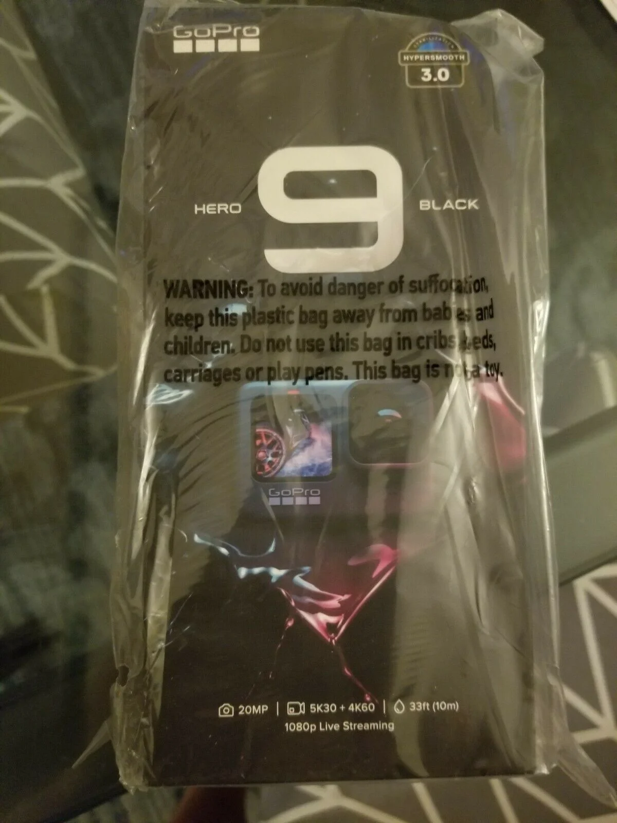 Конец год продажа купить 2 получить 1 бесплатно Go -Pro HER-O 9 Action Camera - Black & White edition в наличии