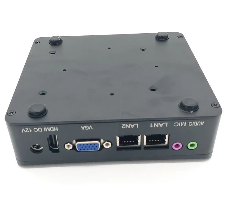Маленький безвентиляторный Win8 Linux Ubuntu J1900 2 LAN Мини ПК