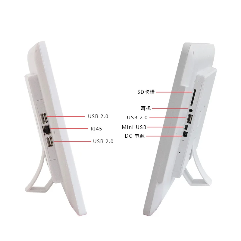 2020 new design outdoor face recognition tablet with POE and RJ45 port