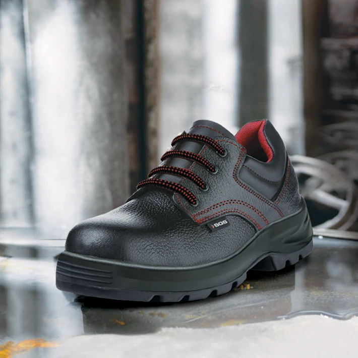 Professional Safety Shoes Leather Industrial Rainforced Steel Nose