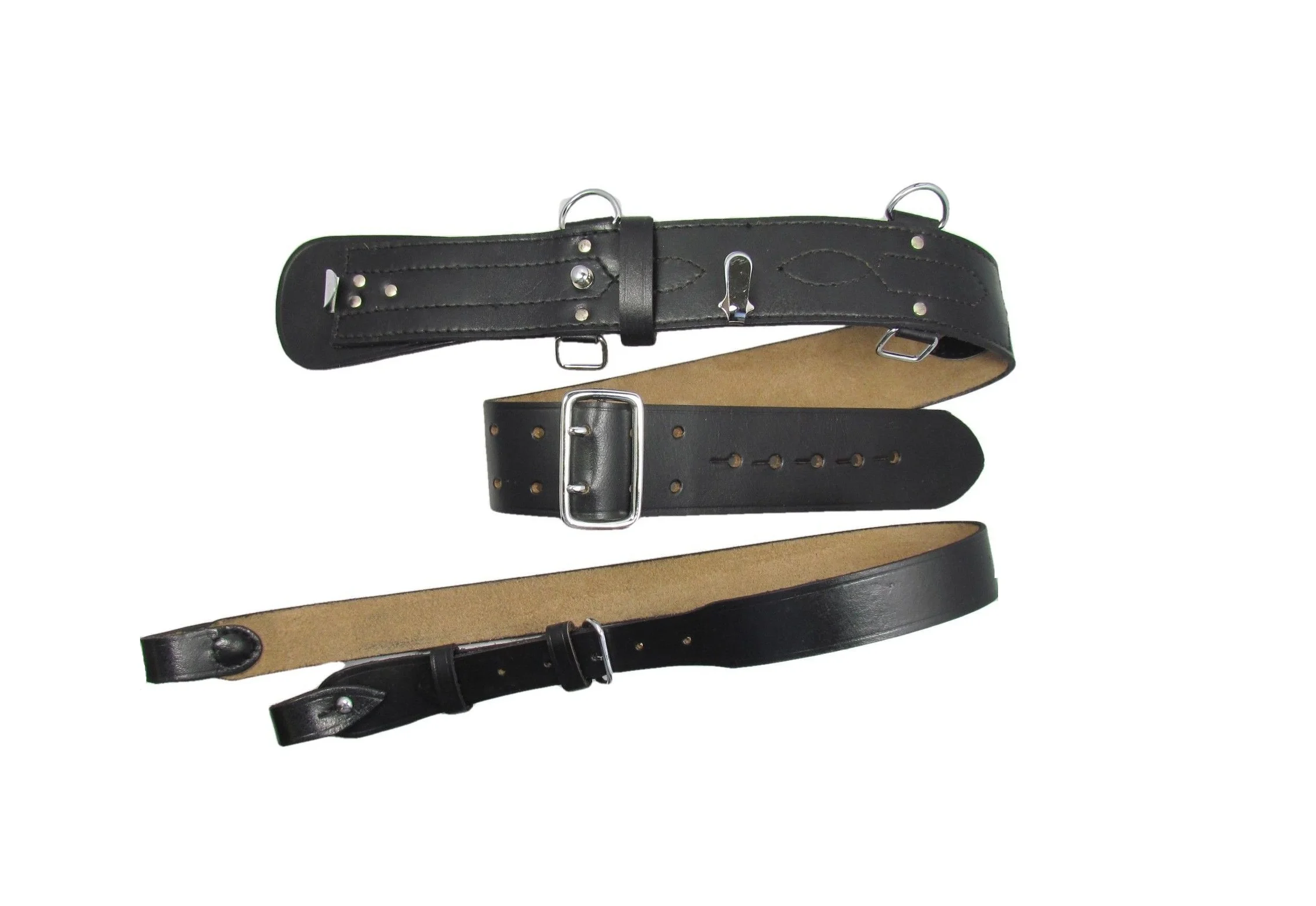
Sam Brown Cross Belt Genuine Leather Police Duty Belt / Military Police Duty Belt / Navy Duty Belts 